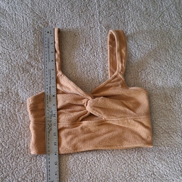 Madewell Tan Twist-Front Tank Top - Picture 4 of 6